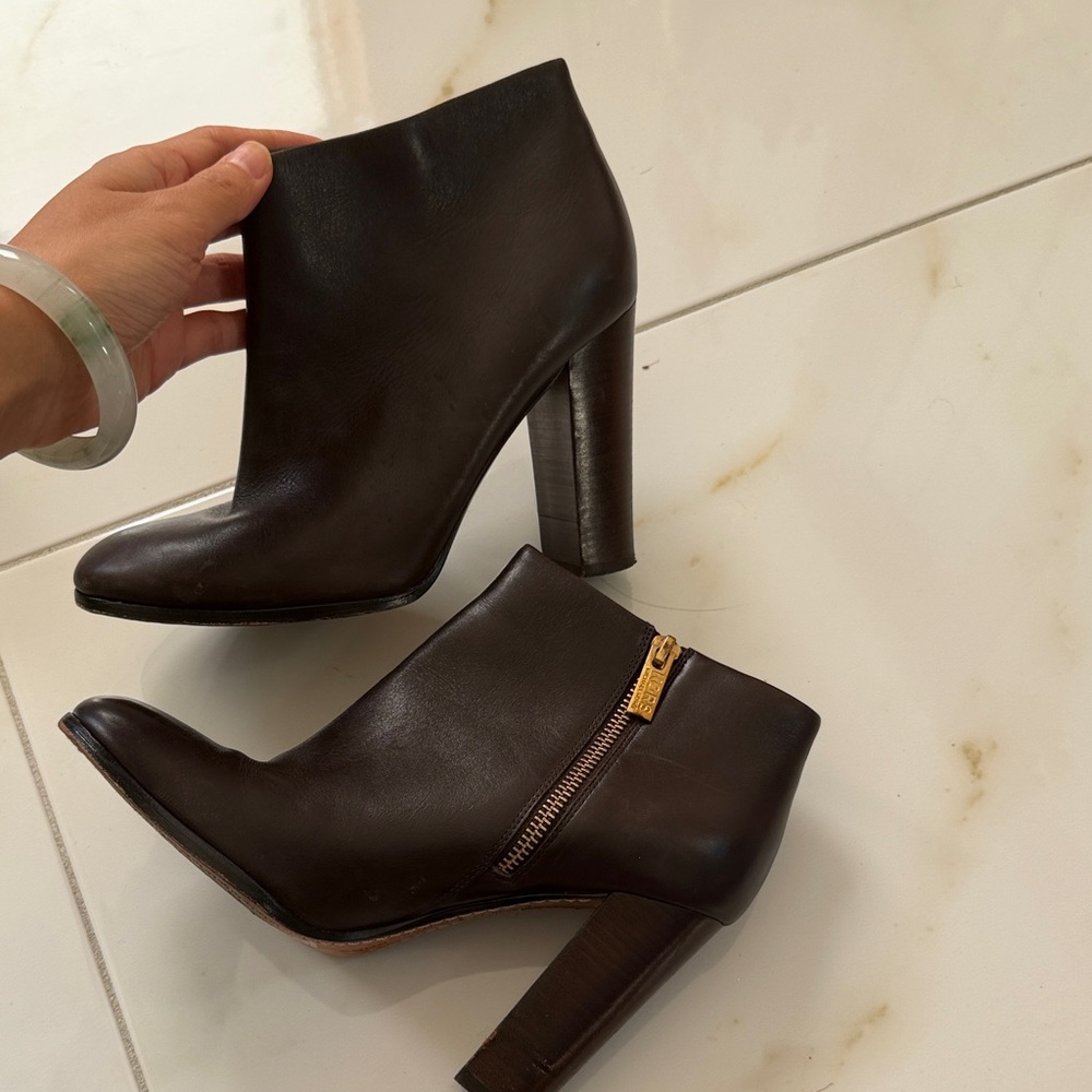 KORS Michael Kors Dark Brown Ankle Booties
